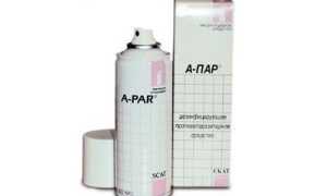 А-Пар  аэрозоль — инструкция, цена, отзывы, аналоги