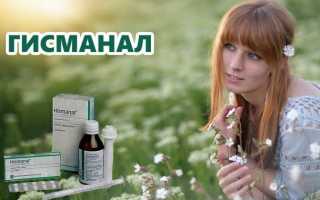 Гисманал — отзывы, цена, аналоги, форма выпуска