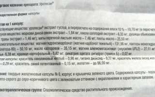 Как употреблять Уролесан при цистите: состав и отзывы