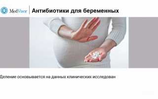 Антибиотики при беременности: какие можно, когда они необходимы