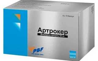 Инструкция по применению капсул Артрокер при остеоартрозе и других патологиях суставов