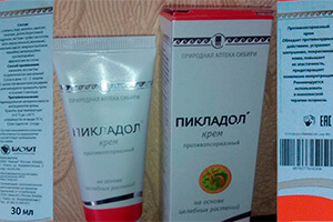 Состав крем Пикладол от псориаза