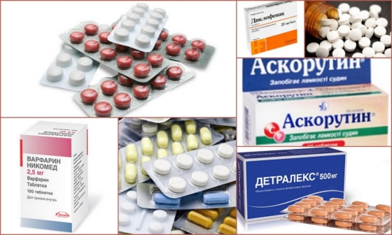 Дезагреганты и противовоспалительные средства