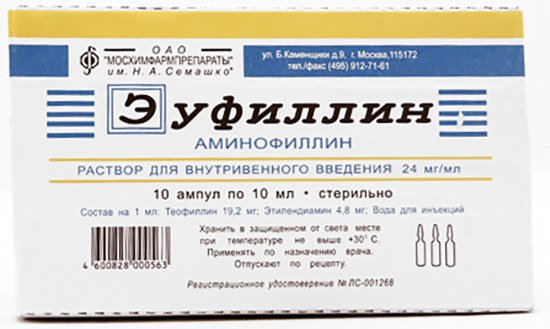 Эуфиллин для снятия приступа астмы