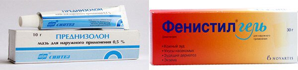 мази при аллергии на комаров