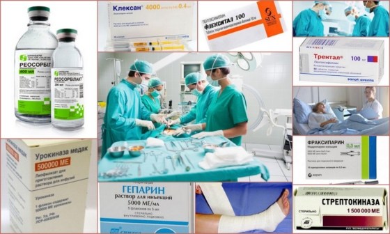 Методы лечения тромба образования на ногах