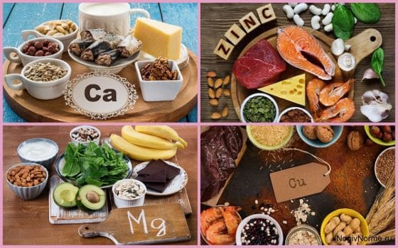 Продукты, содержащие необходимые минералы