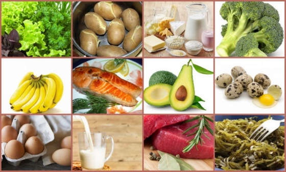 Продукты, богатые калием и кальцием