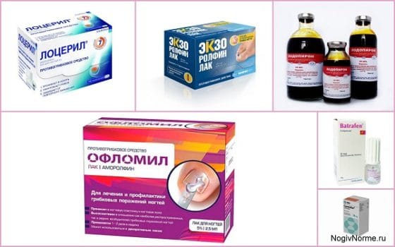 Разные группы противогрибковых лекарств