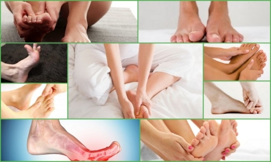 Сводит пальцы на ногах